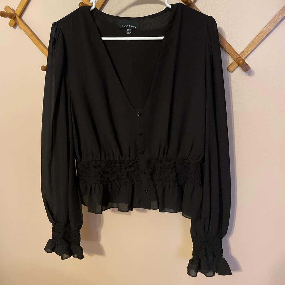 Black Lucy Paris Blouse